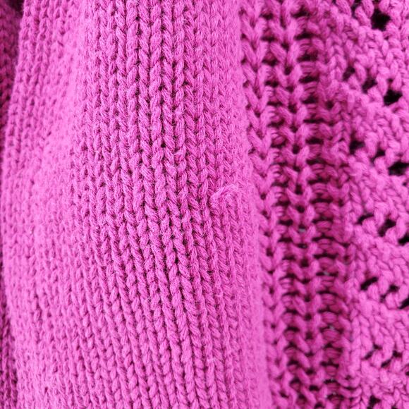 North Crest Women's Plus V-Neck Grandpa Style Cable Knit Button Down Cardigan - Picture 10 of 10